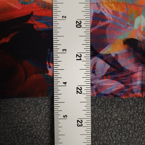 Soft Surroundings‎ Floral Print Kimono Top Oversized Turquoise Orange XL - Picture 4 of 8